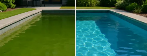 My pool water is green; why is that? It's fixable